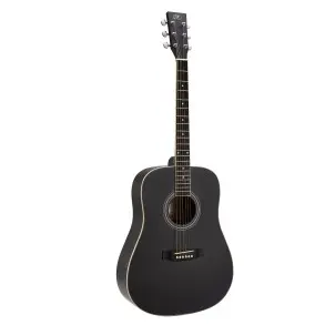 Guitarra Acústica SX SD104BK Cuerpo Dreadnought Negra