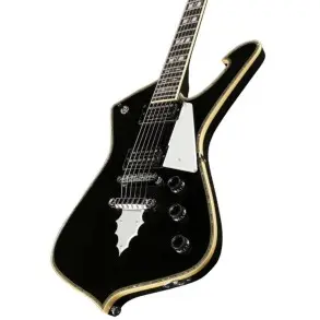 Guitarra Eléctrica Zurda Ibanez PS120-LBK | Paul Stanley Signature | Color Negro / Black
