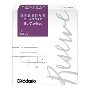 Cañas RESERVE CLASSIC Clarinete Bb N° 2.5 Pack x 10