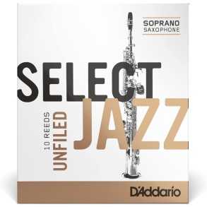 Cañas SELECT JAZZ Saxo Soprano Unfiled N° 3M Pack x 10