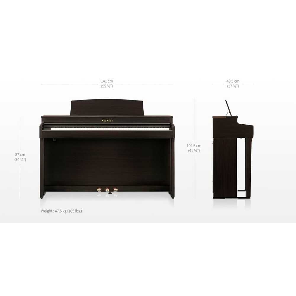 Piano Digital Con Mueble Kawai CN301R Bluetooth Rosewood