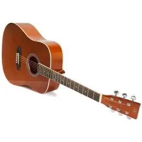Guitarra Acustica Dreadnought Tapa Tilo Brown Brillante
