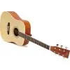 Guitarra Acustica Dreadnought Tapa Tilo Natural Brillante