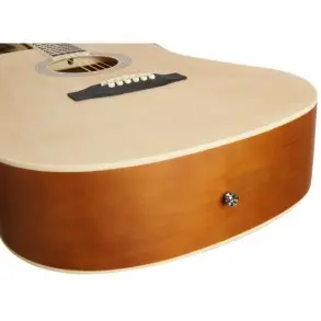 Guitarra Acustica Dreadnought Tapa Tilo Natural Brillante