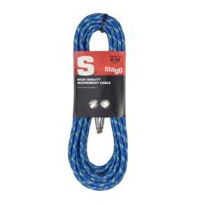 Cable Stagg Mayado Para Instrumentos Plug-Plug De 6Mts | Color Azul