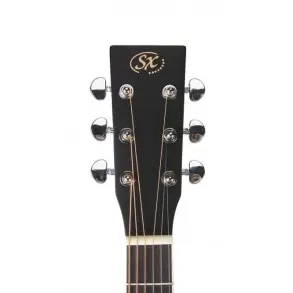 Guitarra Acustica Dreadnought Tapa Tilo Black Brillante