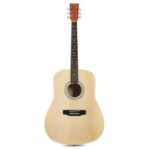 Guitarra Acustica SX SD204 Cuerpo Dreadnought Natural