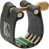 Abrazadera Bg Super Revelation Para Saxo Baritono Sintetico Base Oro 24K-Incluye Cubre Boquilla