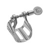 Abrazadera Bg Universal Para Saxo Alto-Tenor Metal Plateada-Incluye Cubre Boquilla