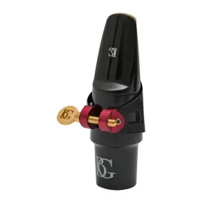 Abrazadera Bg Duo Saxo Alto-Clarinete Negro Mate-Incluye Cubre Boquilla