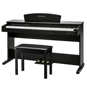 Piano Digital Kurzweil M70 88 Teclas Mueble Marron Rosewood con Banqueta