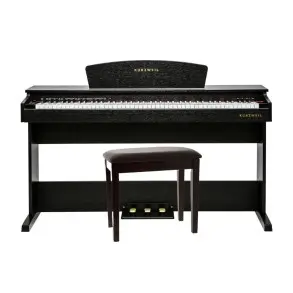 Piano Digital Kurzweil M70 88 Teclas Mueble Marron Rosewood con Banqueta