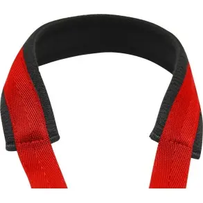 Correa Bg Saxo Alto-Tenor Con Gancho Plastico Snap Y Alcochado Algodon-Large Color Rojo