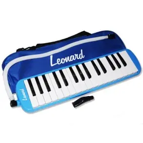 Melodica Leonard 32 Notas Con Funda-Color Azul