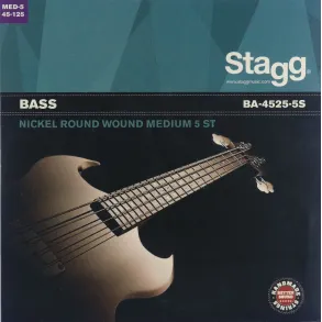 Encordado Stagg De Bajo 5 Cuerdas-045/125