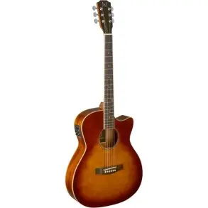 Guitarra Stagg Electroacustica C/Corte-Tapa De Pino Maciza-Clav Blindadas Eq 5 Bandas-Color Sunburst