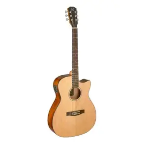 Guitarra Stagg Electroacustica C/Corte-Tapa De Pino Maciza-Clav Blindadas Eq 5 Bandas-Color Natural