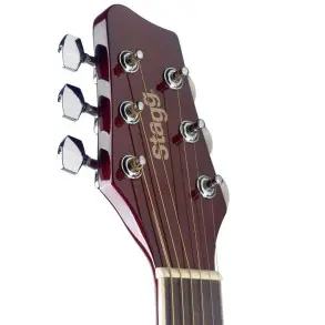 Guitarra Electroacustica Stagg Con Corte-Eq 5 Con Afinador-Color Sunburst