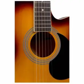 Guitarra Electroacustica Stagg Con Corte-Eq 5 Con Afinador-Color Sunburst