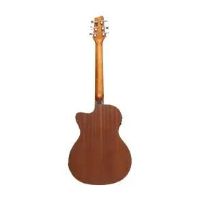 Guitarra Electroacustica Stagg Caoba Con Corte-Eq 5 Con Afinador- Color Natural
