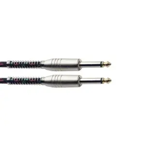 Cable Stagg De Tela Plug-Plug 6Mts Color Negro