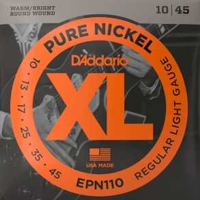 Encordado Guitarra Electrica Daddario Epn110 Pure Nickel 010