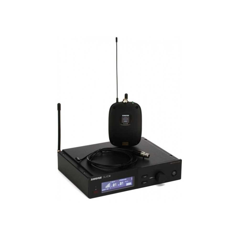 Sistema Inalambrico Digital Shure SLXD con Microfono Corbatero WL93