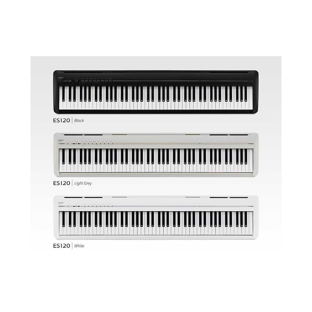 Piano Digital Kawai Es120W 88 Teclas Bluetooth 25 Sonidos 195 Polifonia Blanco