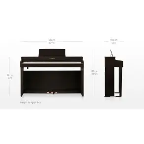 Piano Digital Con Mueble Kawai CN-201R Rosewood Bluetooth