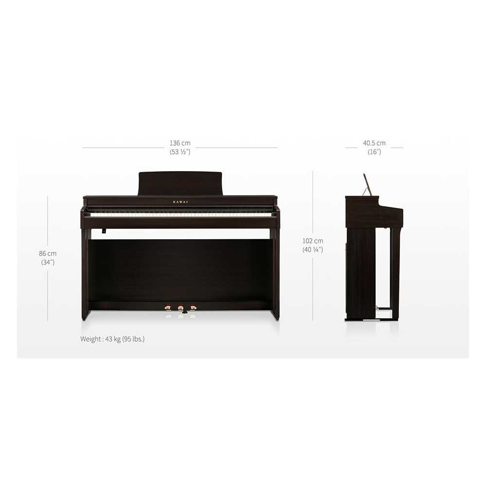 Piano Digital Con Mueble Kawai CN-201R Rosewood Bluetooth