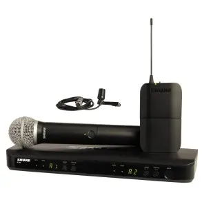 Sistema Micrófono Inalámbrico BLX Doble Combinado, Mano/Corbatero, PG58 + CVL (c/bodypack) (662.15 ? 685.87 MHz)