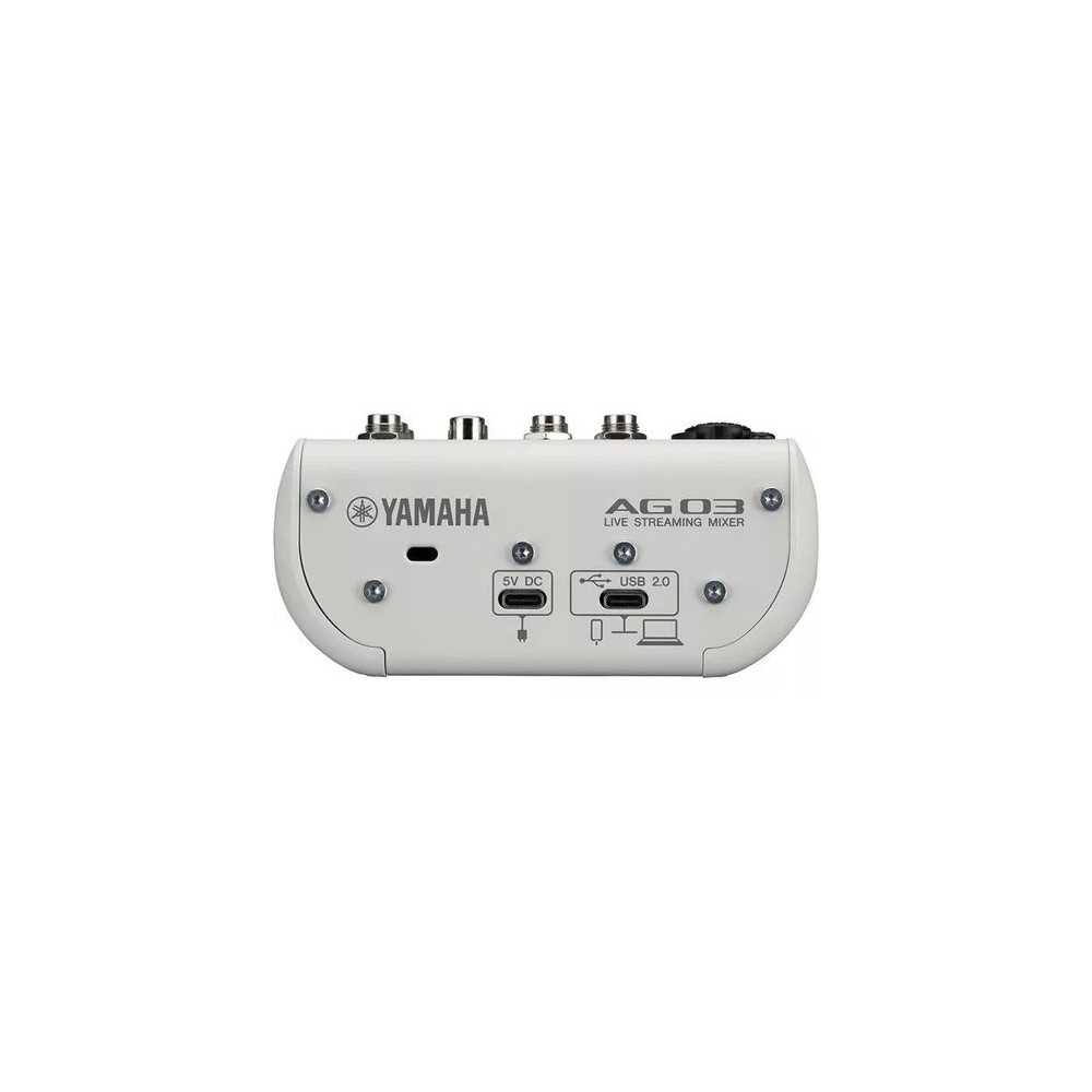 Mixer Yamaha AG06MK2W Streaming 2 Canales USB