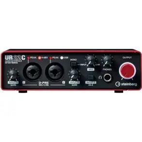 Placa de Audio Steinberg UR22CRD 2 Entradas Rojo