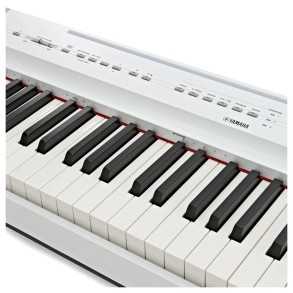 Piano Digital Yamaha 73 Teclas Pesadas P-121W Color blanco