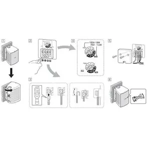 Bafles Yamaha VS4W Interior Exterior 15w 70-100v Par