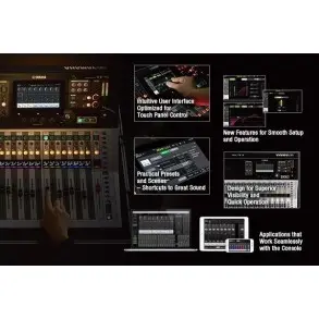 Mixer Digital Yamaha TF1E 16 Entradas 8 Salidas