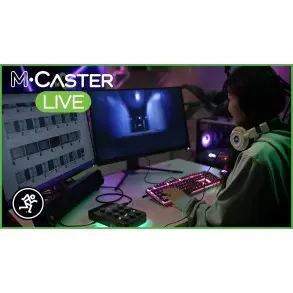Mackie Mcaster Live Mixer Interface USB Streaming Podcast XLR USB