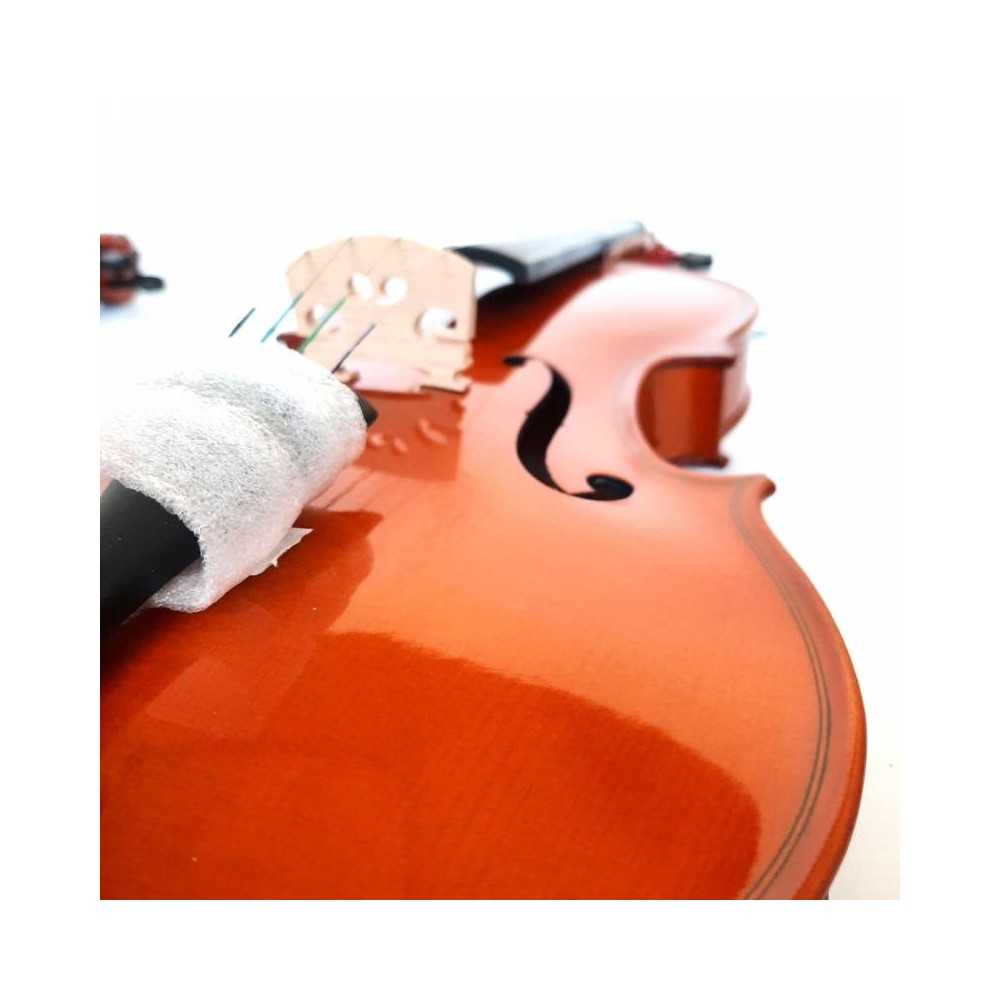 Violin 4/4 Tapa Maciza con Estuche y Accesorios Color Marron