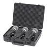 Pack de 3 Micrófonos Dinámicos Samson Q-6CL3P com Estuche