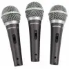 Pack de 3 Micrófonos Dinámicos Samson Q-6CL3P com Estuche