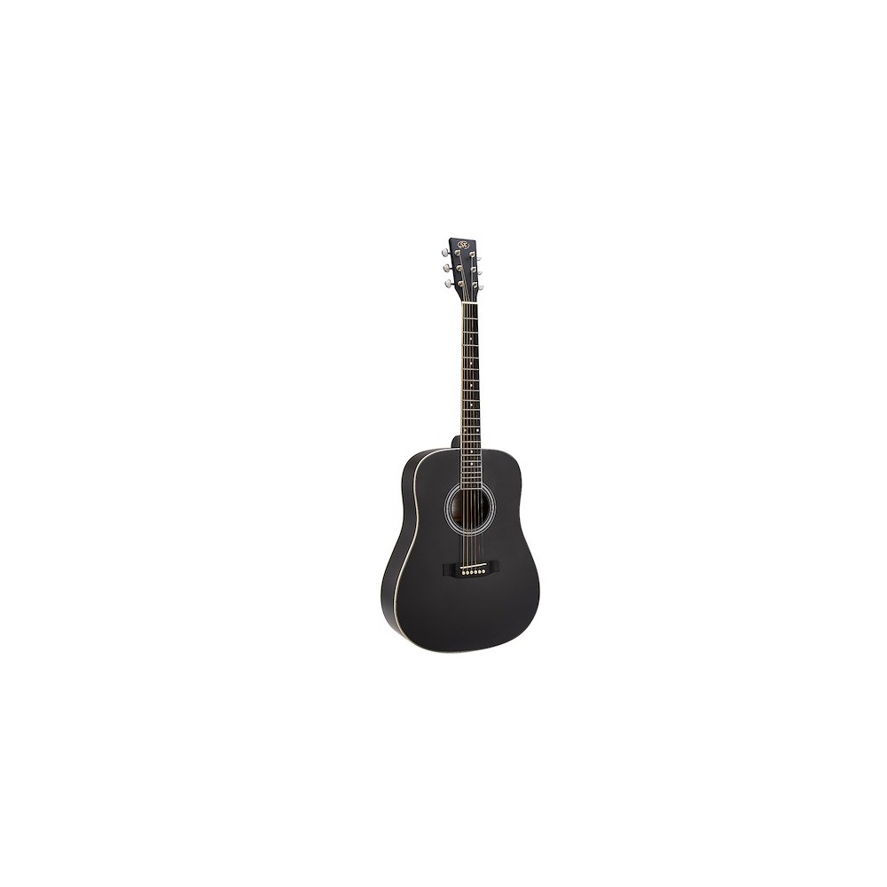 Guitarra Acustica SX SD204GTBK Cuerpo Dreadnought Negro