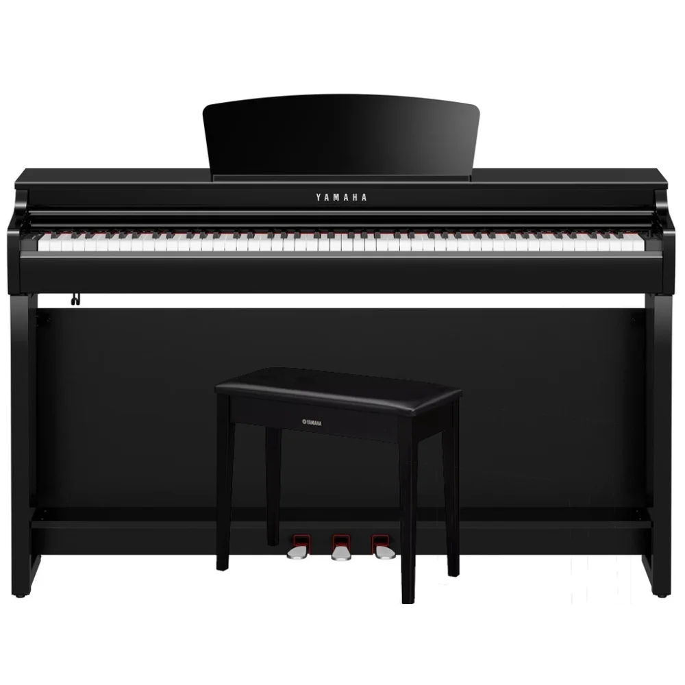 Piano Yamaha Clavinova 88 Teclas Clp-725 Con Mueble Negro