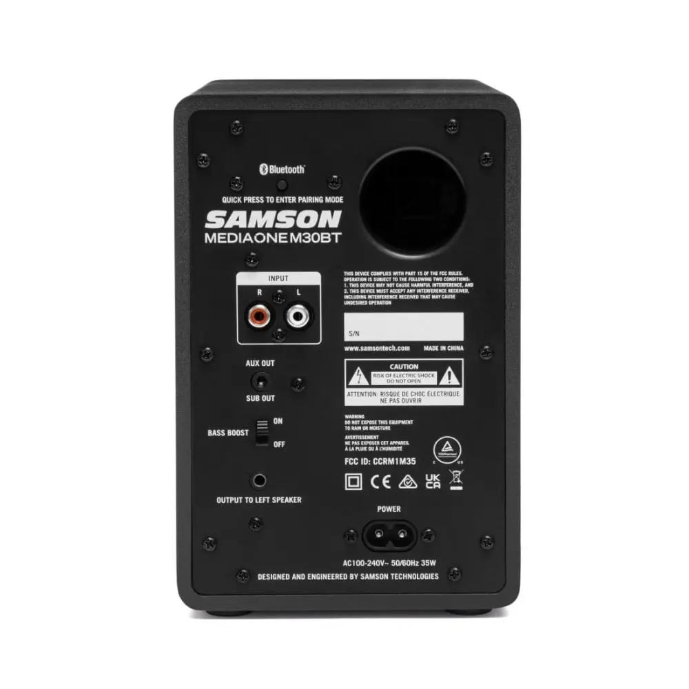 Monitores de Estudio SAMSON M30BT Bluetooth 20W 3"