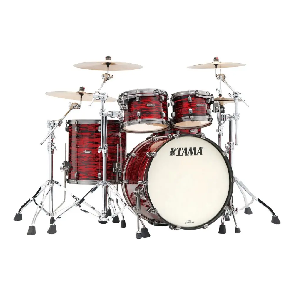 Bateria Tama Starclassic 4 Cuerpos Walnut Birch Bombo 22 Red