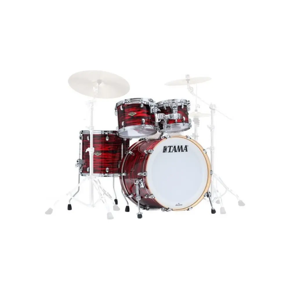 Bateria Tama Starclassic 4 Cuerpos Walnut Birch Bombo 22 Red