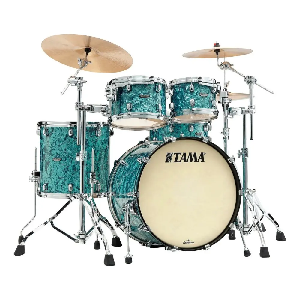 Bateria Tama Starclassic Maple 4 Cuerpos Bombo 22 Turquoise