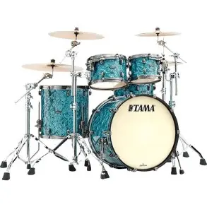 Bateria Tama Starclassic Maple 4 Cuerpos Bombo 22 Turquoise