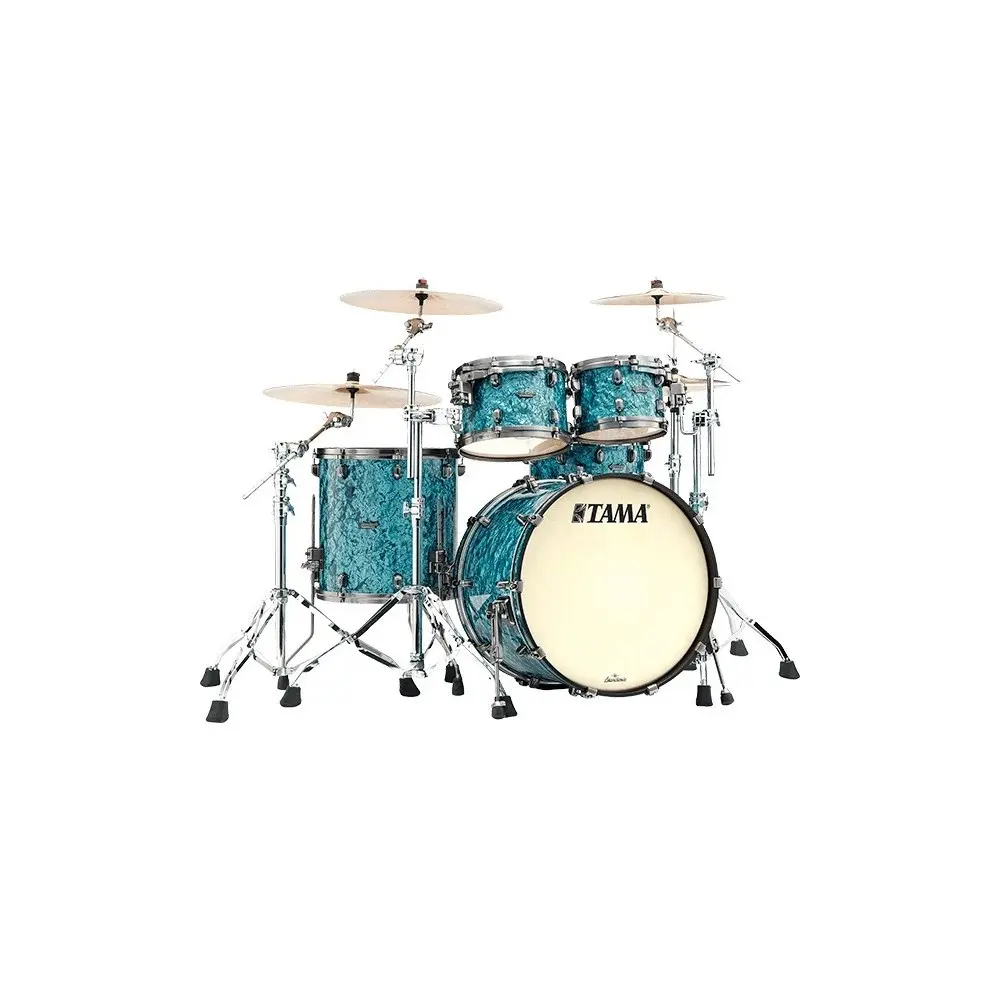 Bateria Tama Starclassic Maple 4 Cuerpos Bombo 22 Turquoise