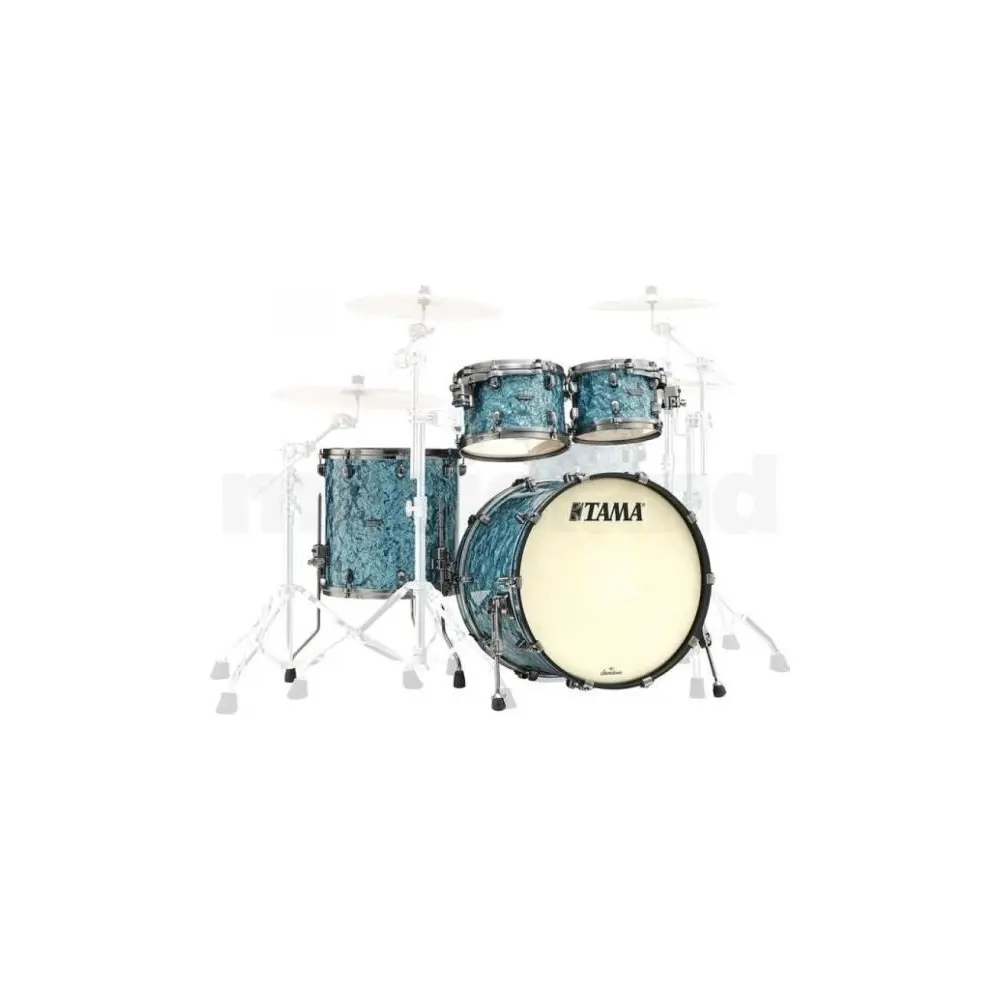 Bateria Tama Starclassic Maple 4 Cuerpos Bombo 22 Turquoise