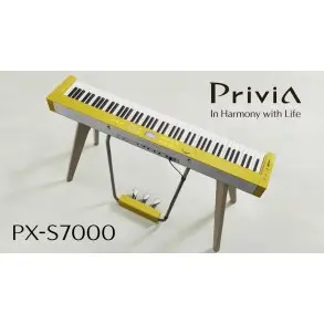 Piano Casio PX-S7000HM Teclas Marfil 3 Pedales Bluetooth 400 Sonidos Color Harmony Mustard